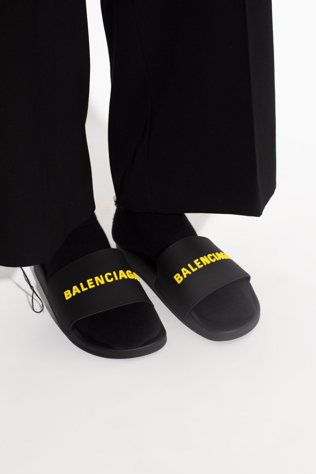 Black Pool slides with logo Balenciaga Vitkac Canada